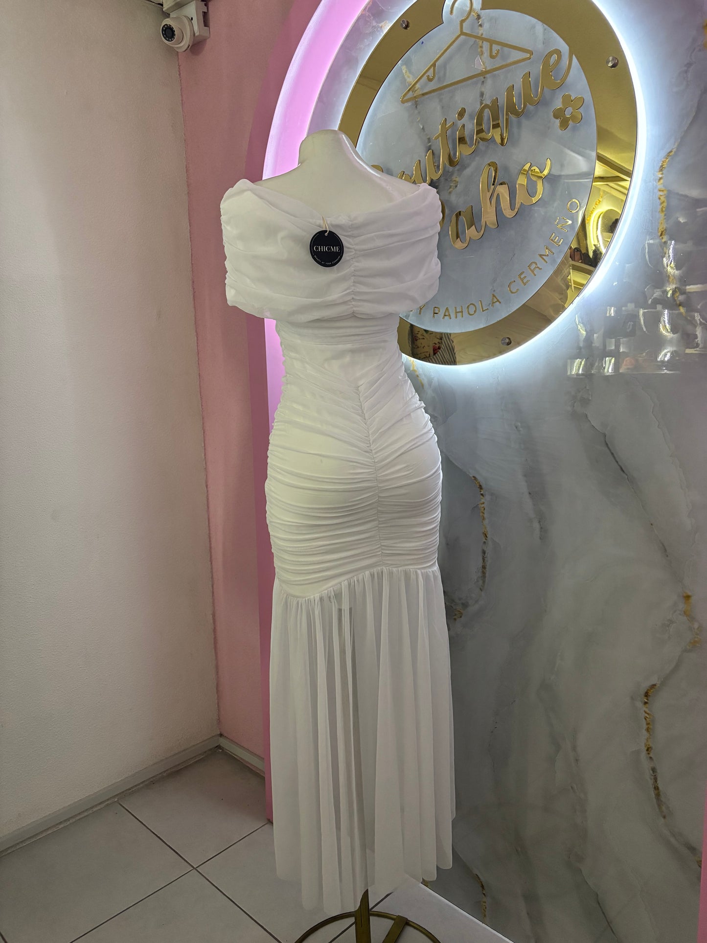 VESTIDO BLANCO CHICME