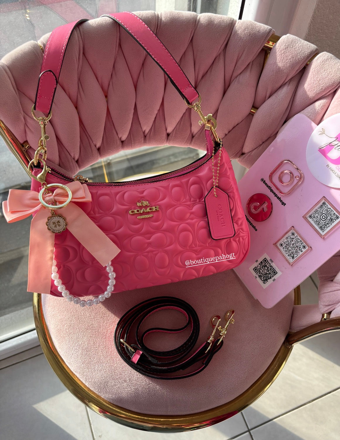 BOLSO COACH FUCSIA DUPE