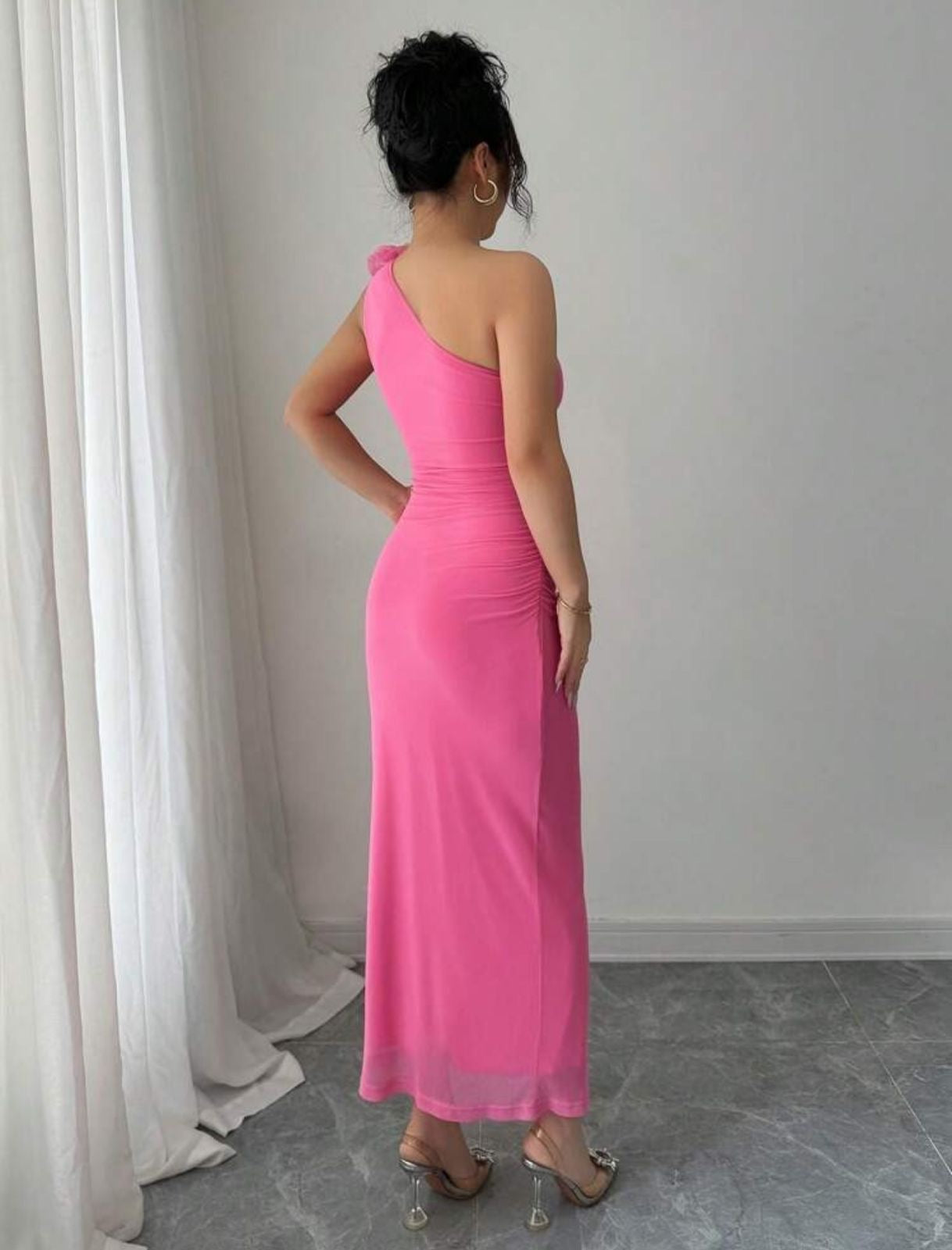 VESTIDO ROSADO LARGO