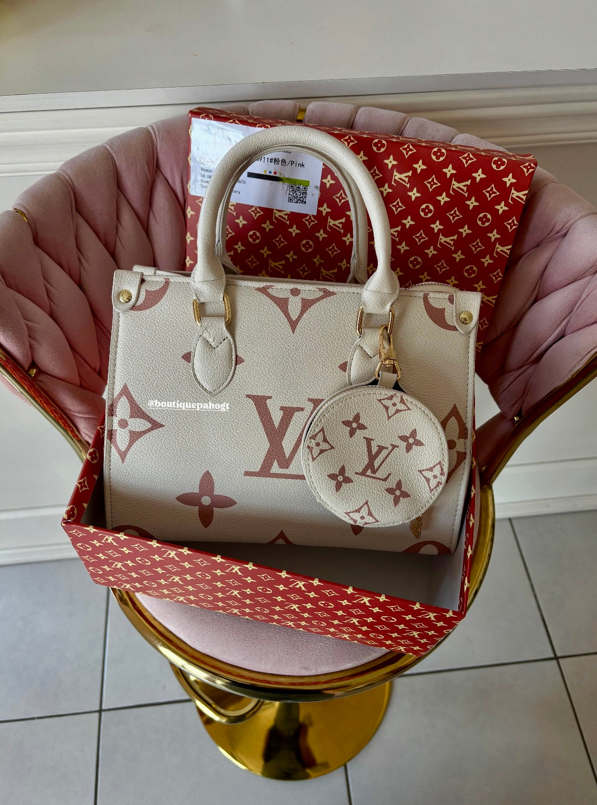 BOLSO LV BEIGE DUPE