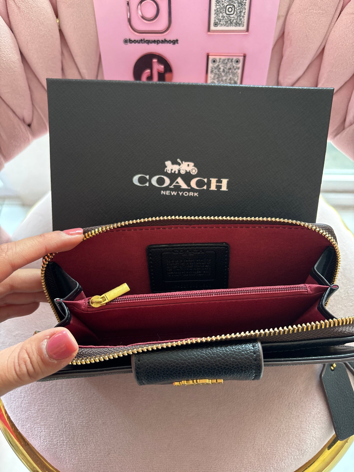 BILLETERA COACH CAFÉ