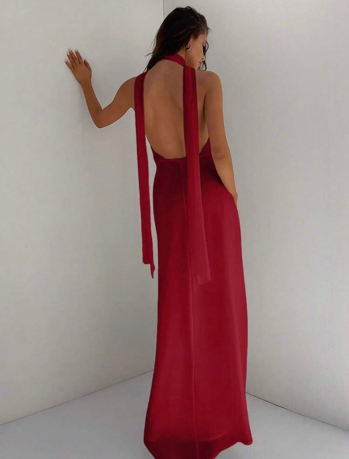 VESTIDO LARGO ROJO