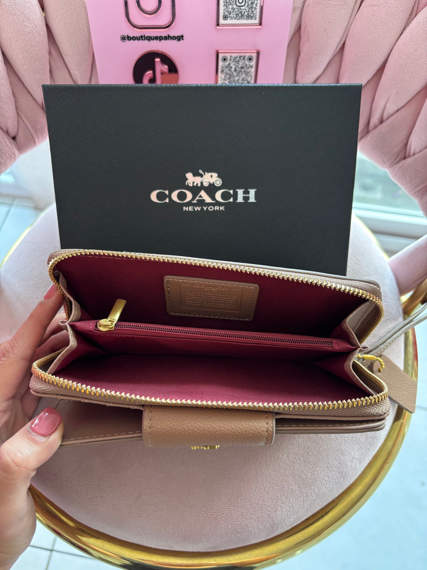 BILLETERA COACH KHAKI
