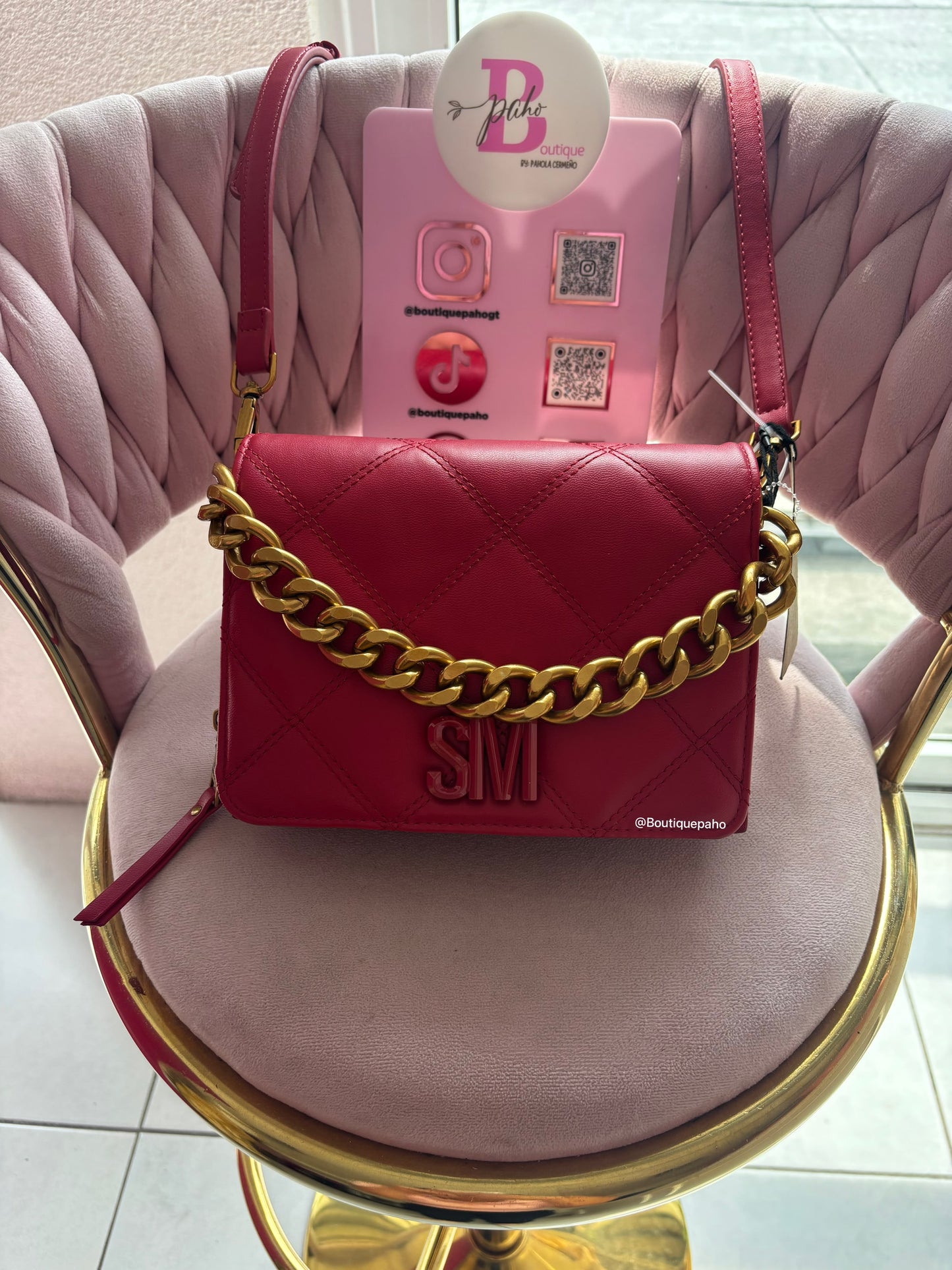 BOLSO STEVEMADDEN ROJA ORIGINAL