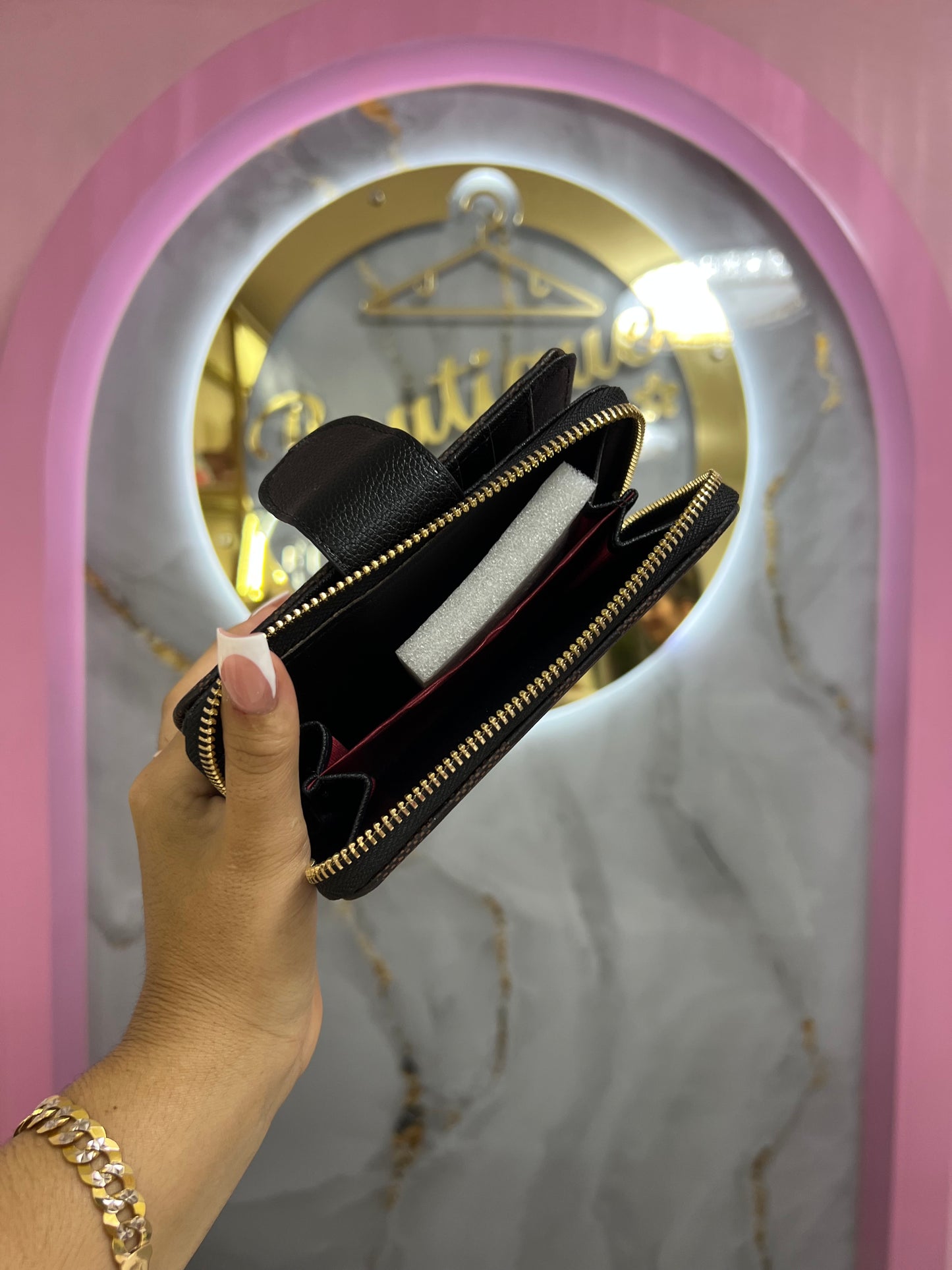 BILLETERA COACH CAFÉ CON NEGEO DUPE