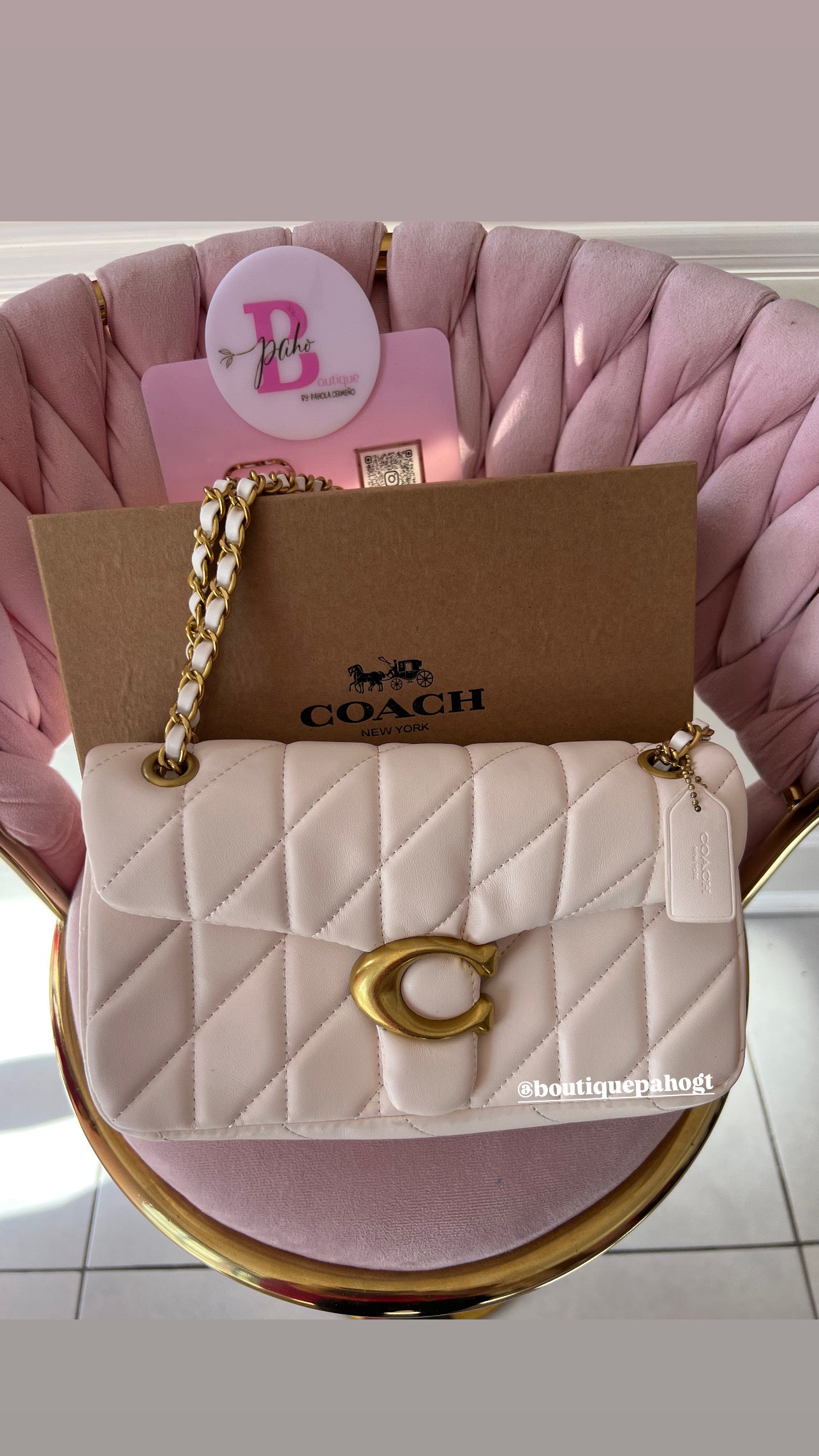 BOLSO BLANCO COACH DUPE