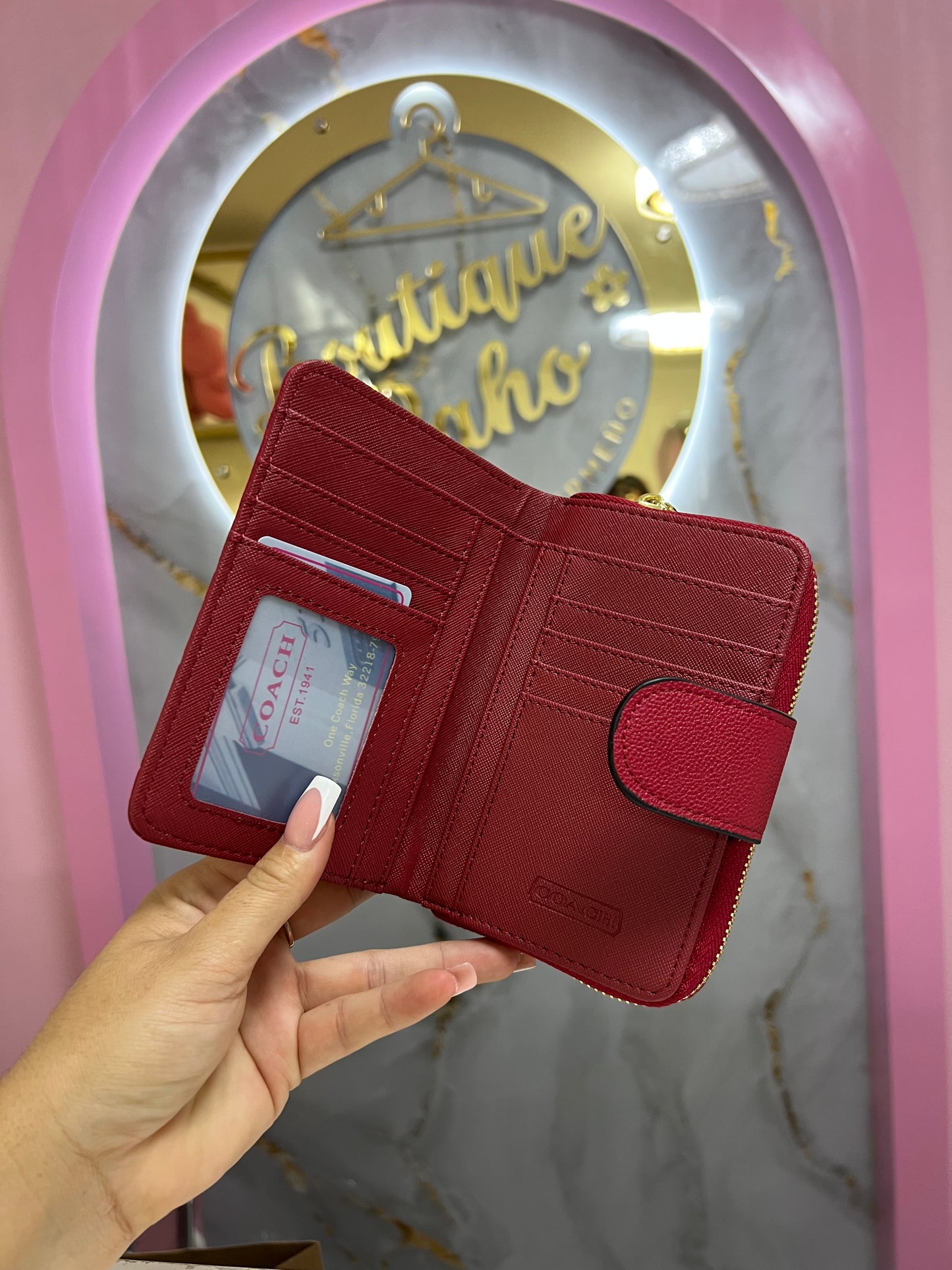 BILLETERA COACH ROJA DUPE