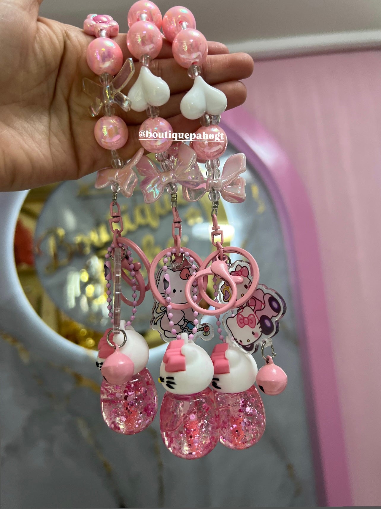 LLAVERO DE HELLO KITHY ROSADAS