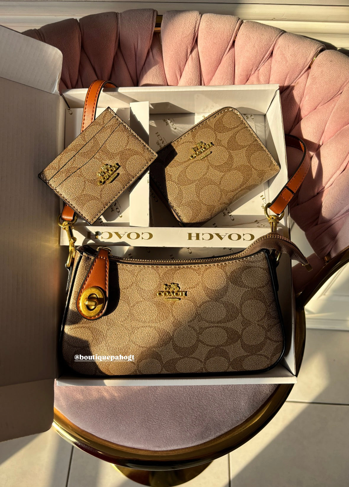 SET COACH KAKHI DUPE