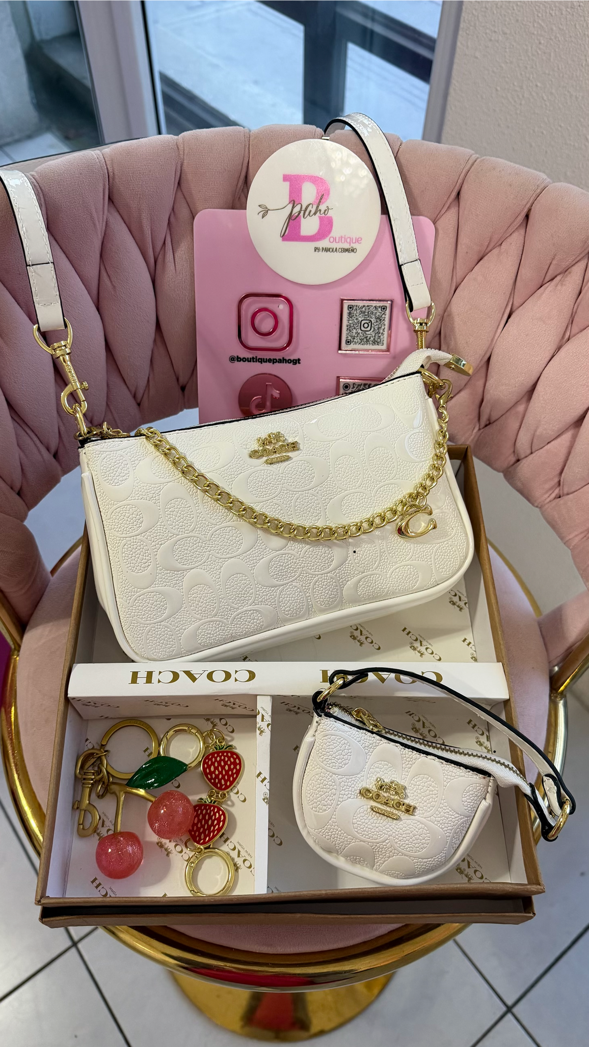 SET COACH BLANCO DUPE