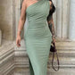 VESTIDO LARGO COLOR VERDE
