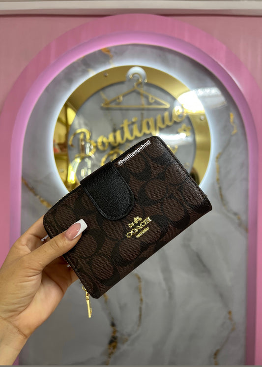 BILLETERA COACH CAFÉ CON NEGEO DUPE