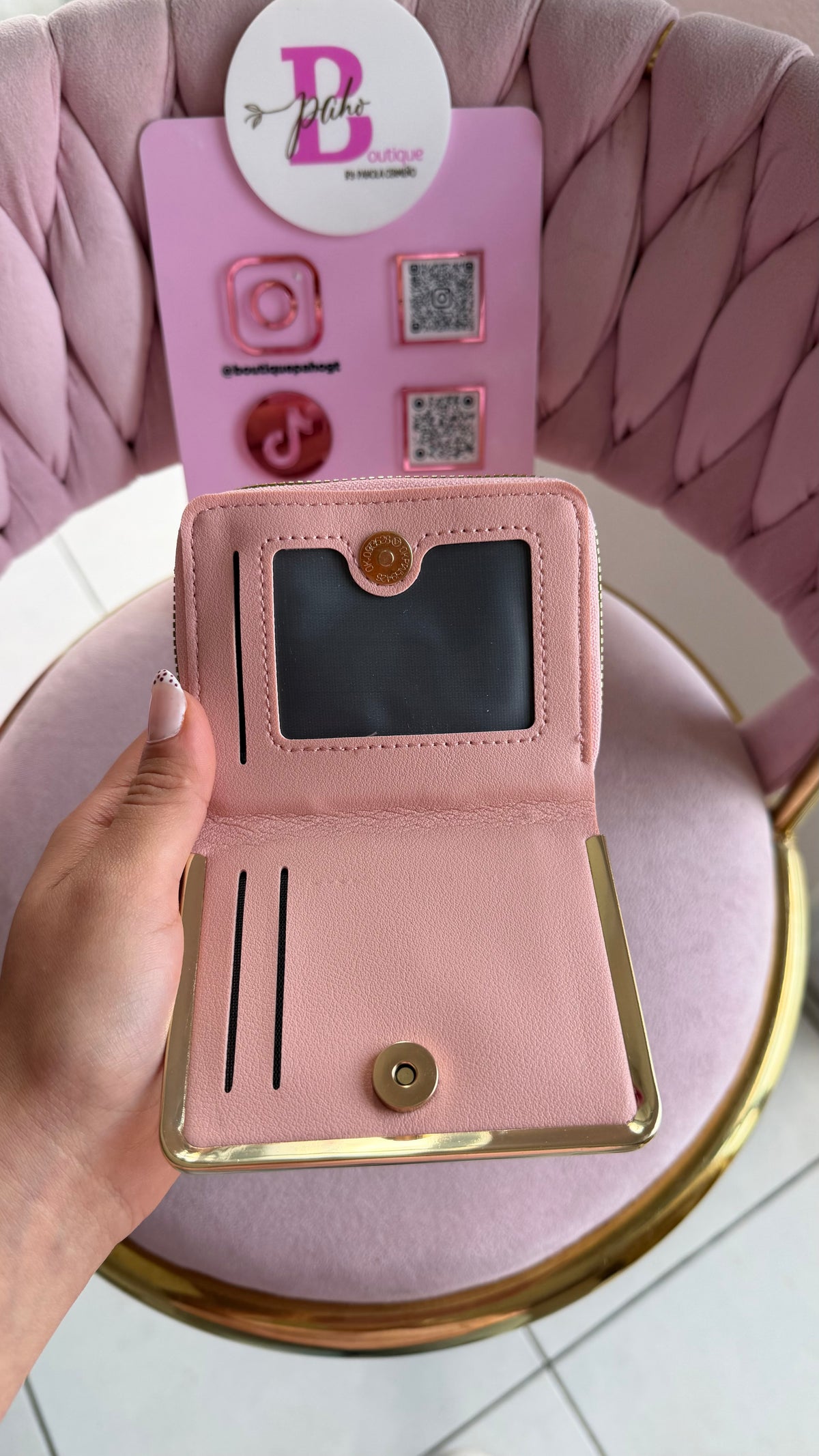 BILLETERA COACH ROSA DUPE