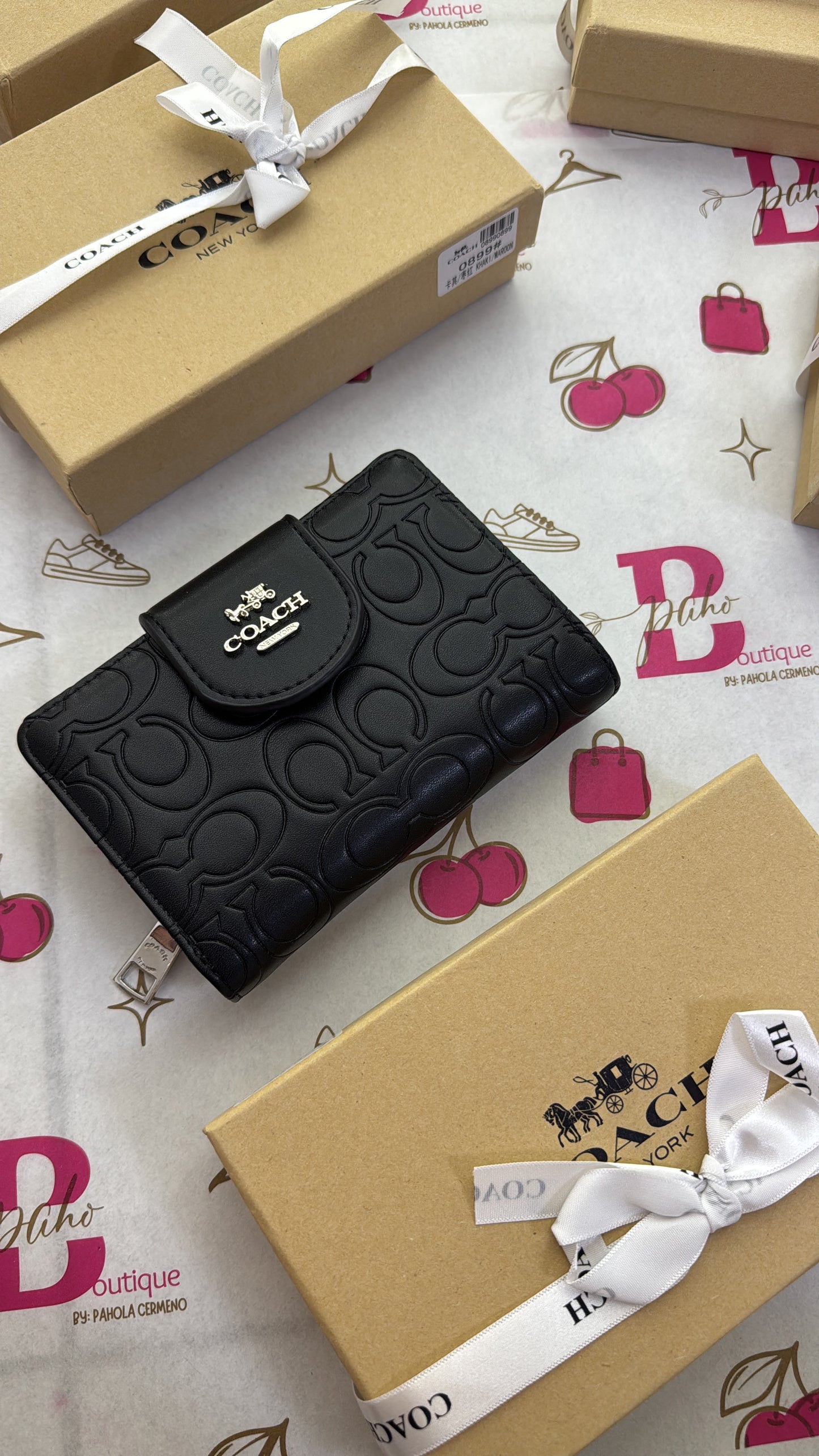 MONEDERO COACH NEGRO DUPE