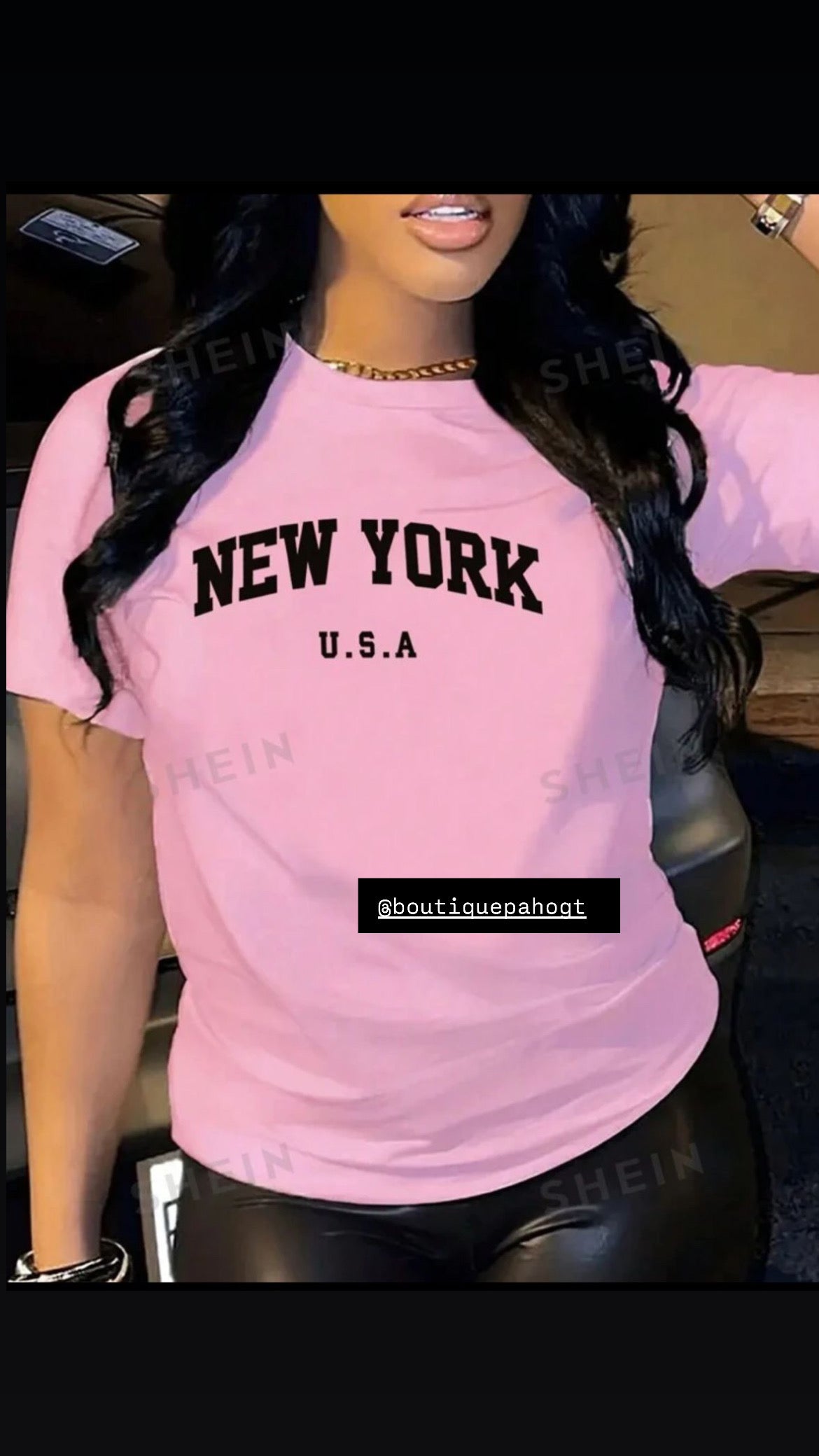 CAMISA NEW YORK ROSA