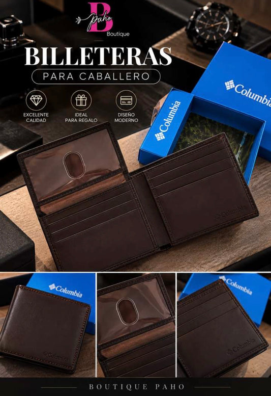 BILLETERA CAFÉ COLUMBIA CABALLERO ORIGINAL