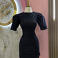VESTIDO DE LONA MANGAS TIPO PRINCESA ZARA