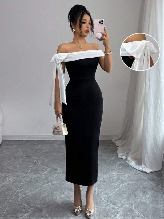 VESTIDO NEGRO LARGO