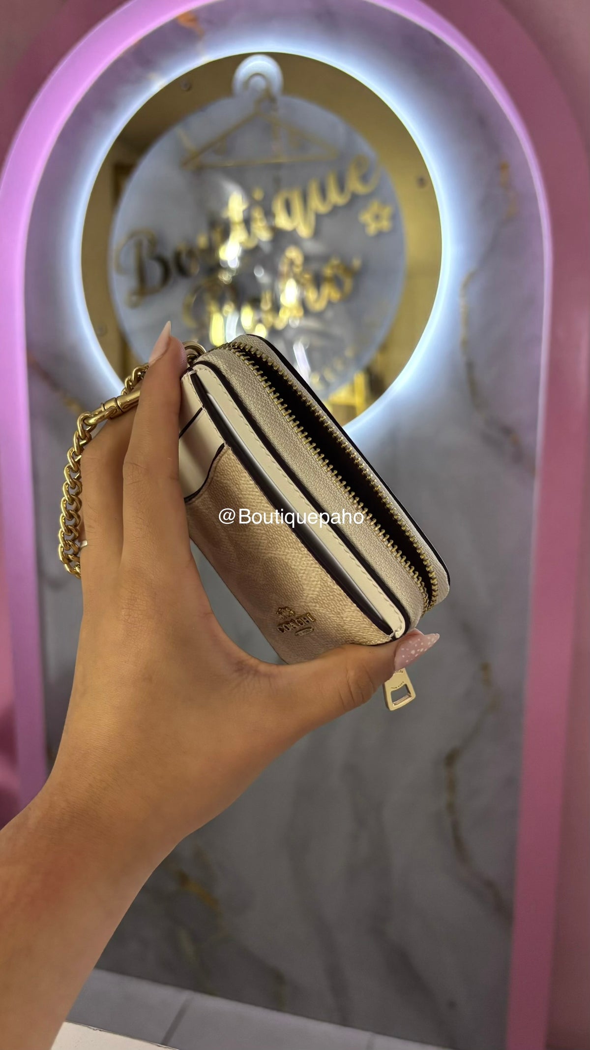 BILLETERA COACH BLANCA ORIGINAL