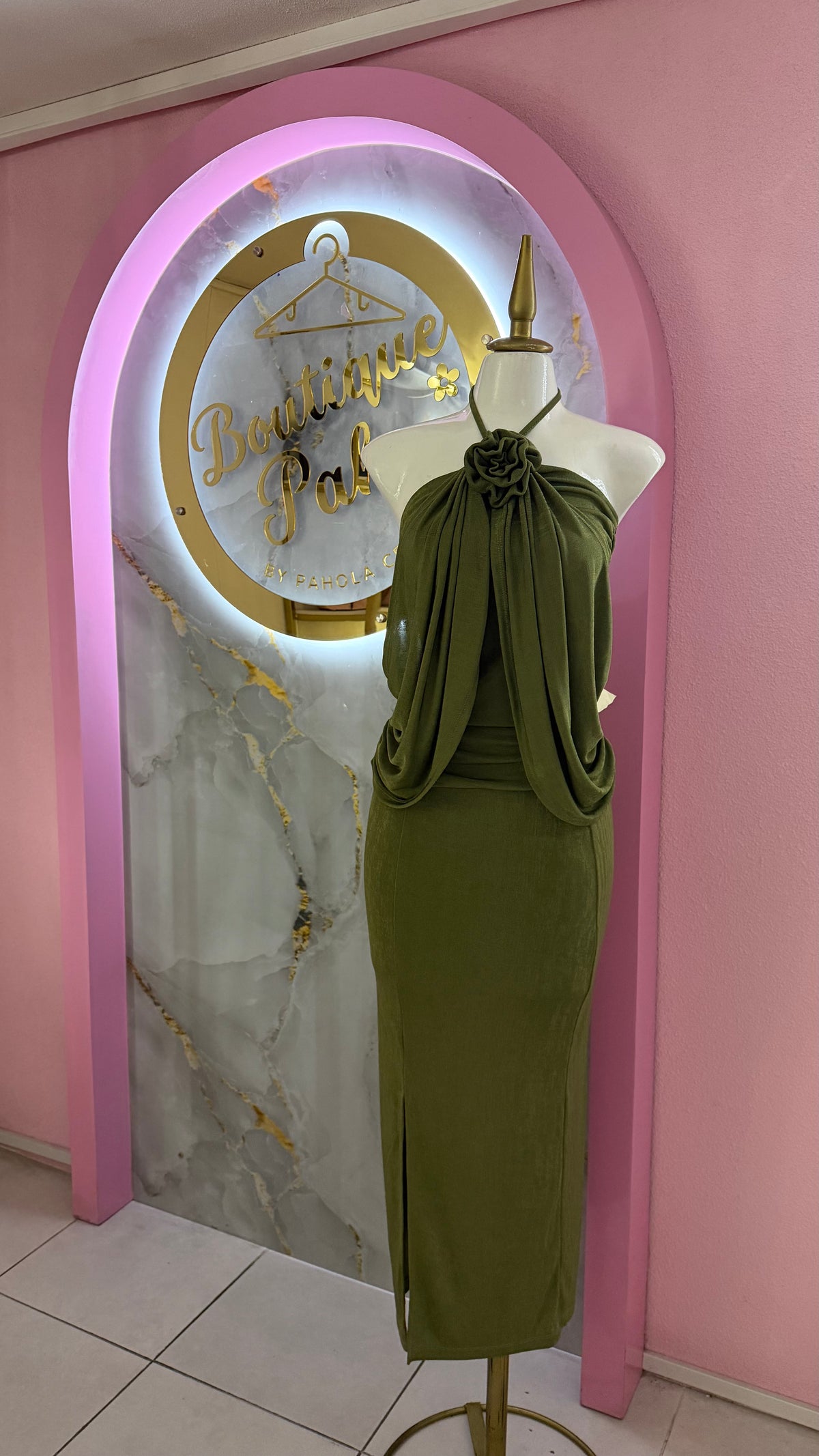 TRAJE DE DOS PIEZAS VERDE