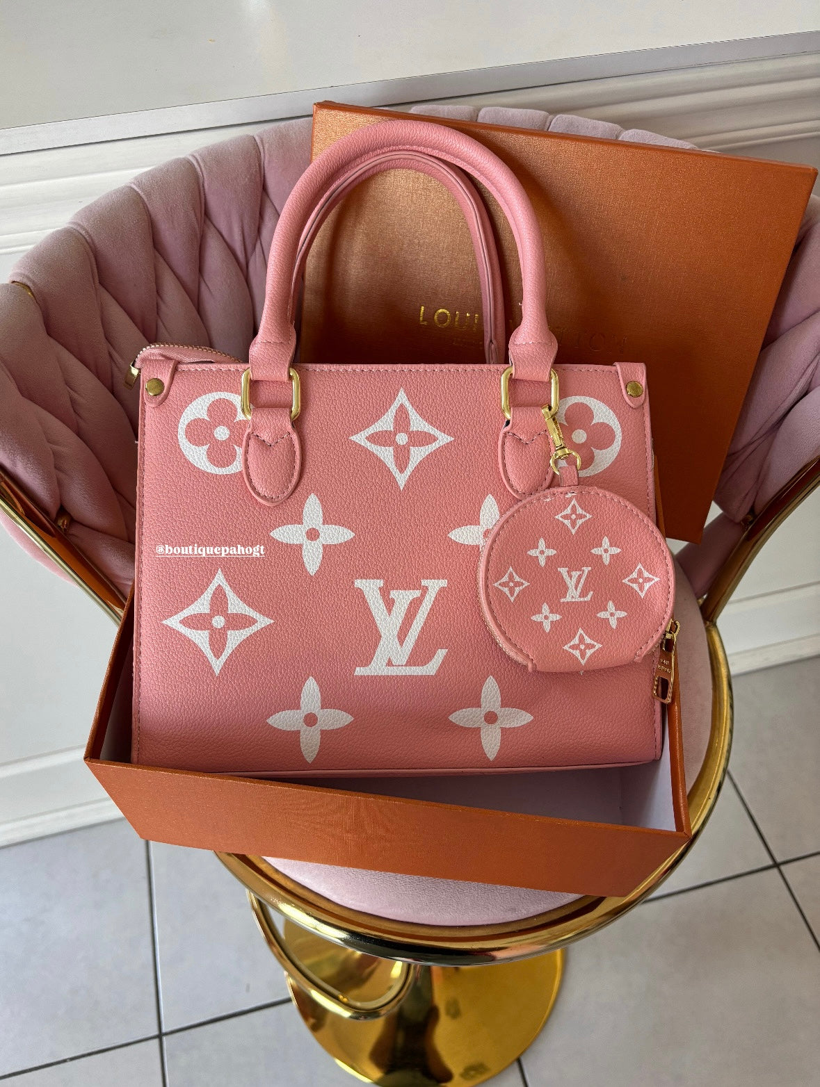 BOLSO LV ROSA DUPE