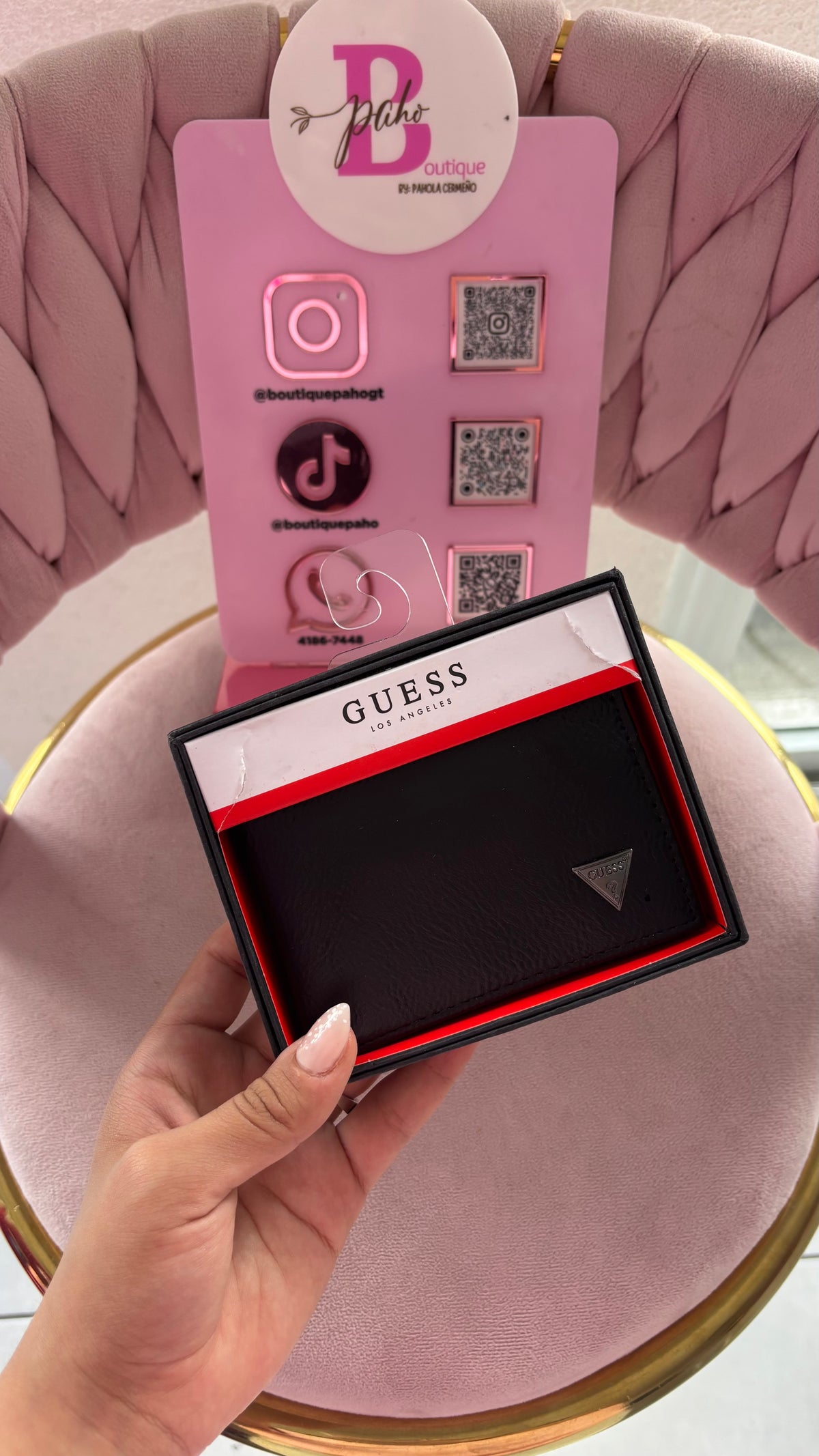 BILLETERA GUESS NEGRA CABALLERO ORIGINAL