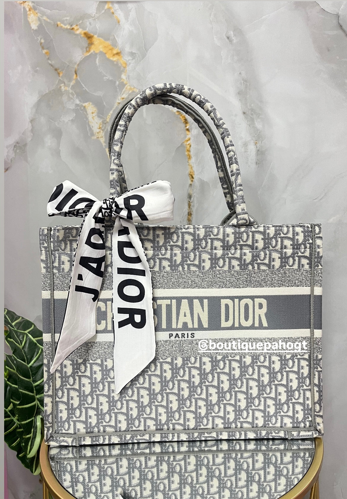 BOLSO DIOR MEDIANA IMPORTADA GRIS