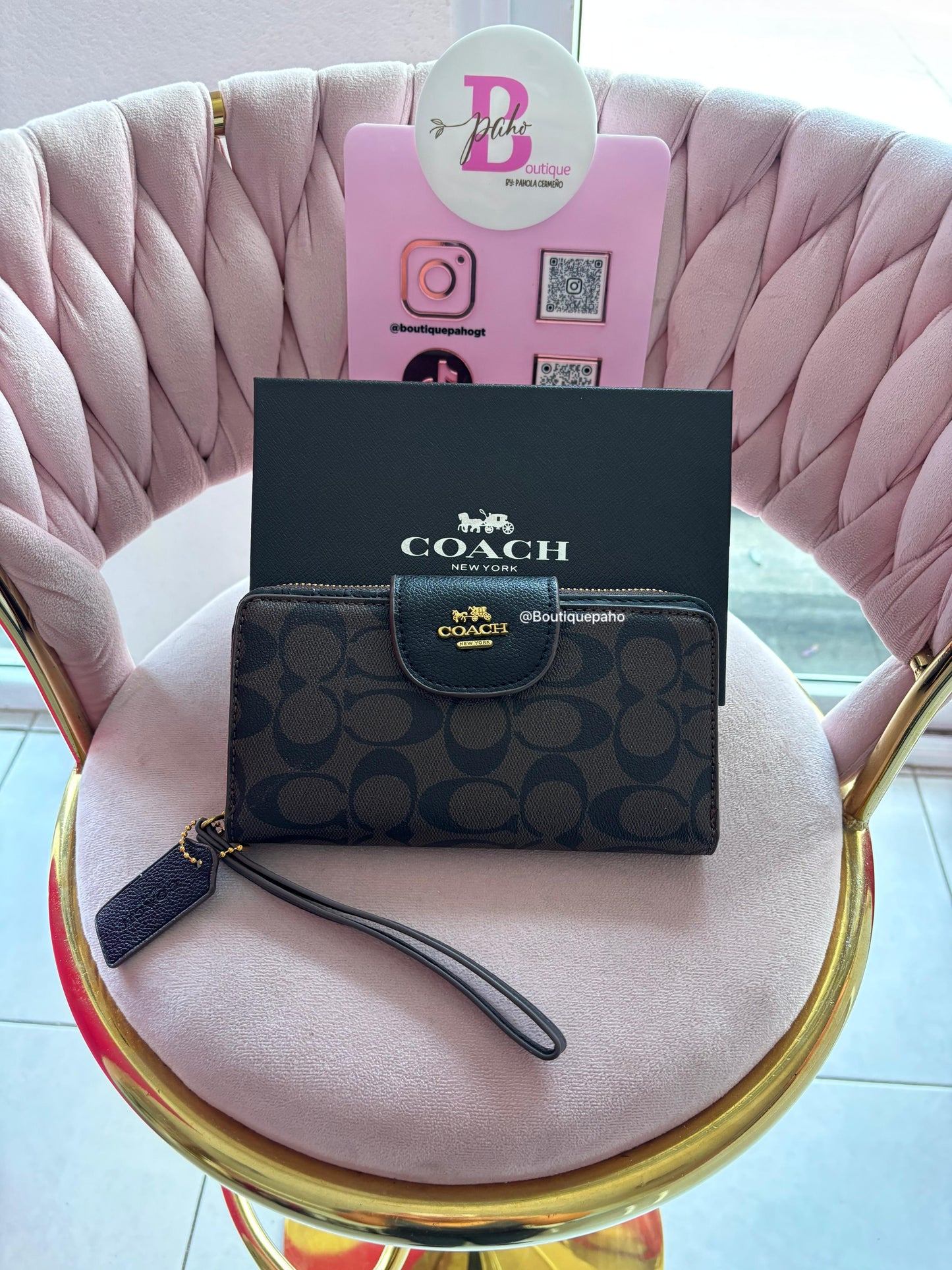 BILLETERA COACH CAFÉ