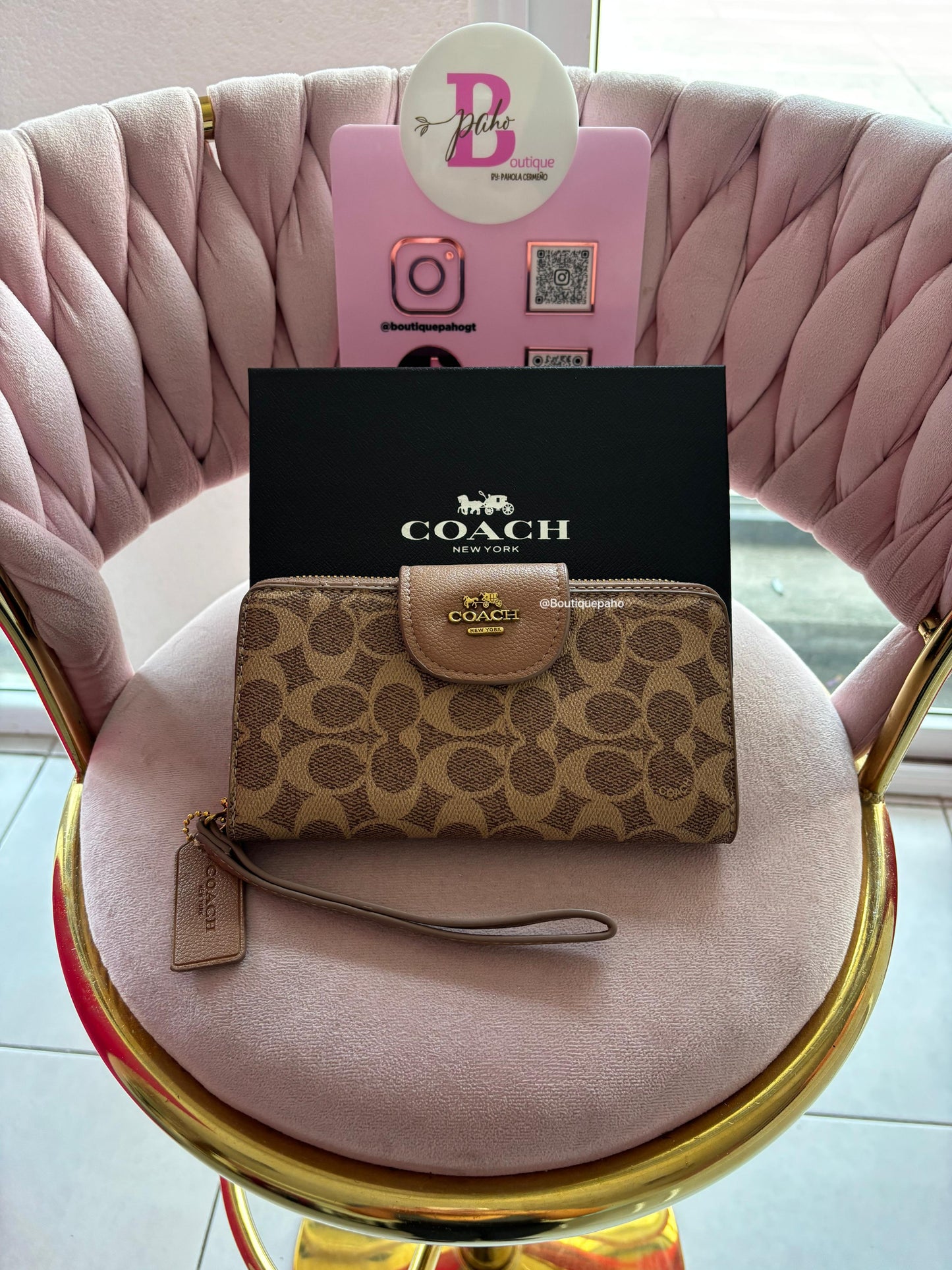 BILLETERA COACH KHAKI