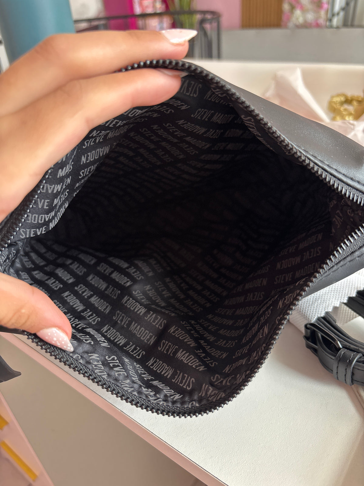 BOLSO CROSSBODY NEGRO STEVE MADDEN ORIGINAL