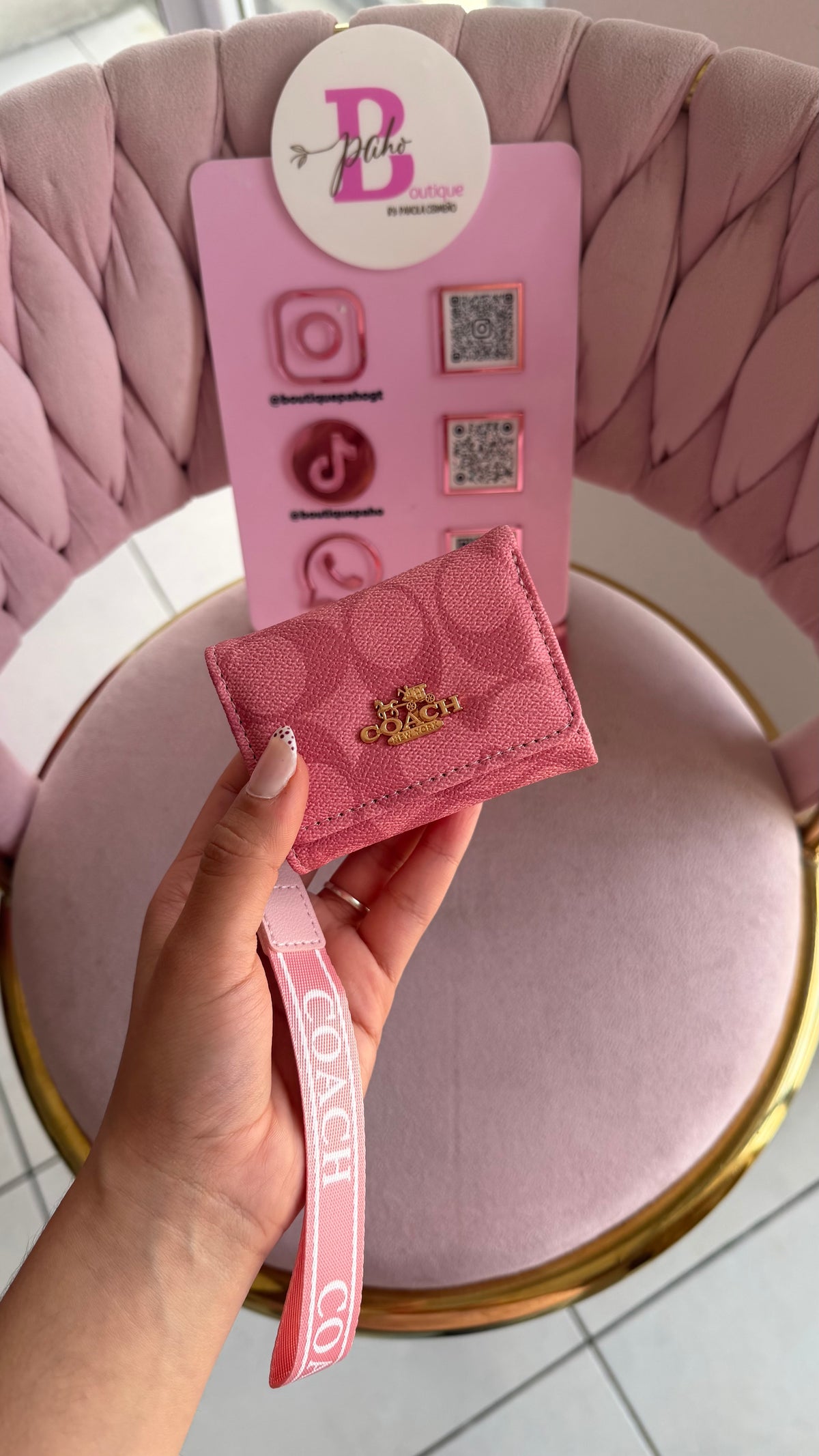 MONEDERO COACH BARBIE DUPE