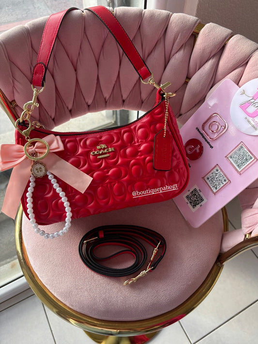 BOLSO COACH ROJO DUPE