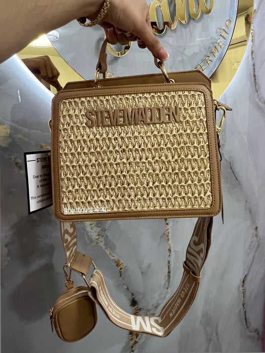 BOLSO BEIGE MEDIANO STEVEMADDEN ORIGINAL