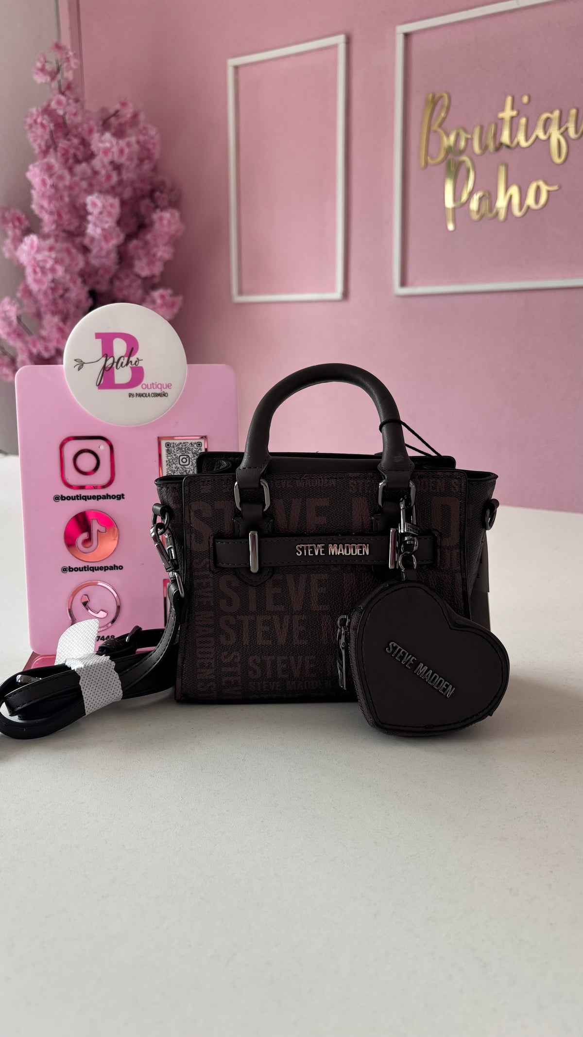 BOLSO CROSSBODY STEVE MADEN CON MONEDERO DE CORAZÓN