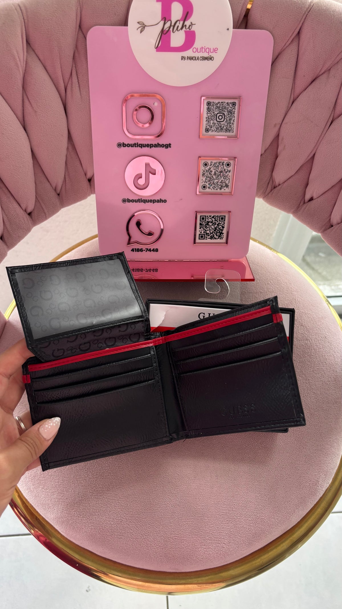 BILLETERA GUESS NEGRA CABALLERO ORIGINAL