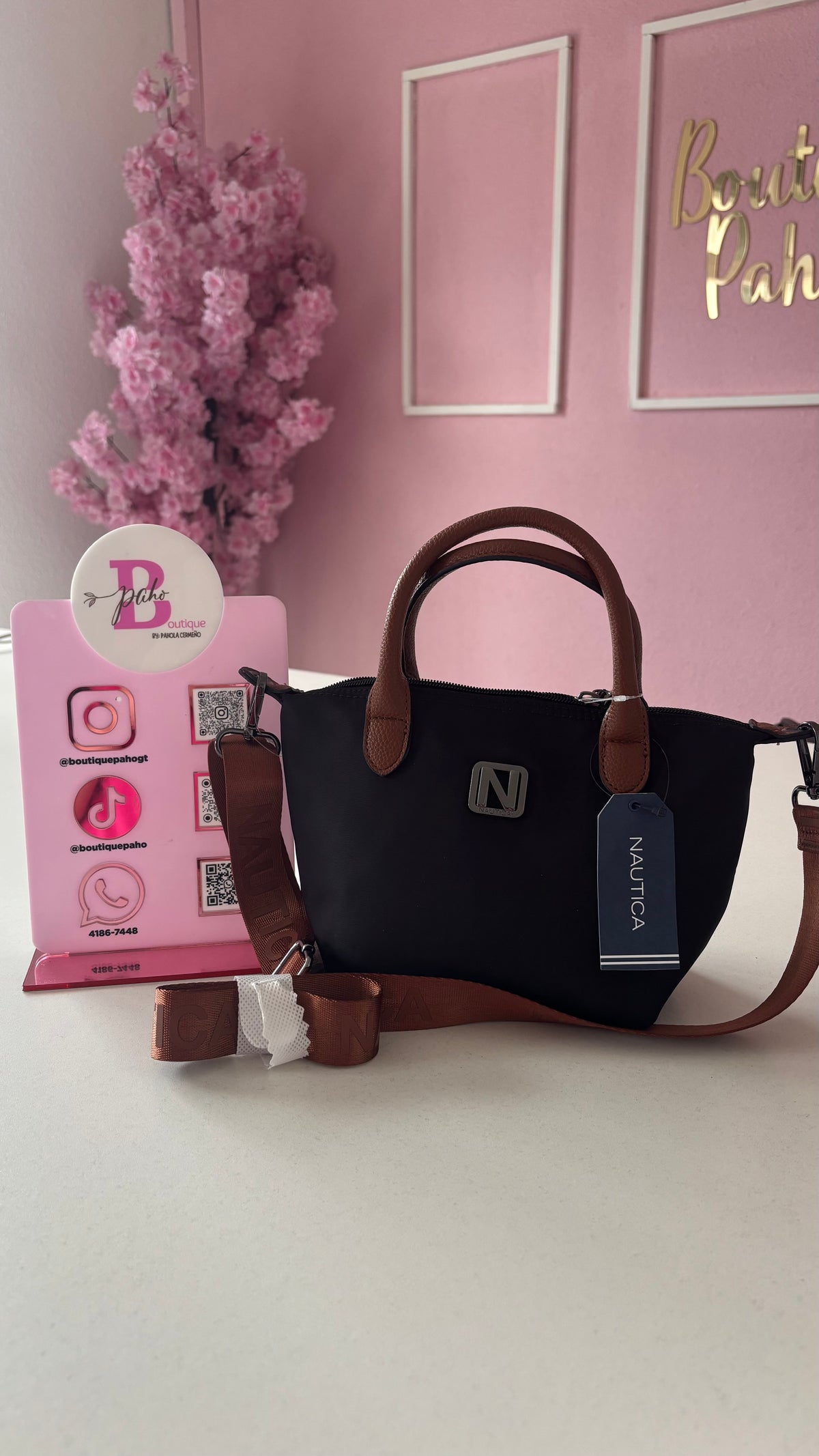 BOLSO NEGRO NÁUTICA PEQUEÑO ORIGINAL