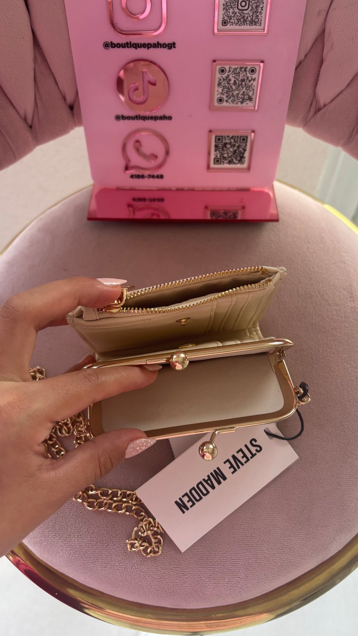 MINNI CROSSBODY STEVE MADDEN BLANCA ORIGINAL