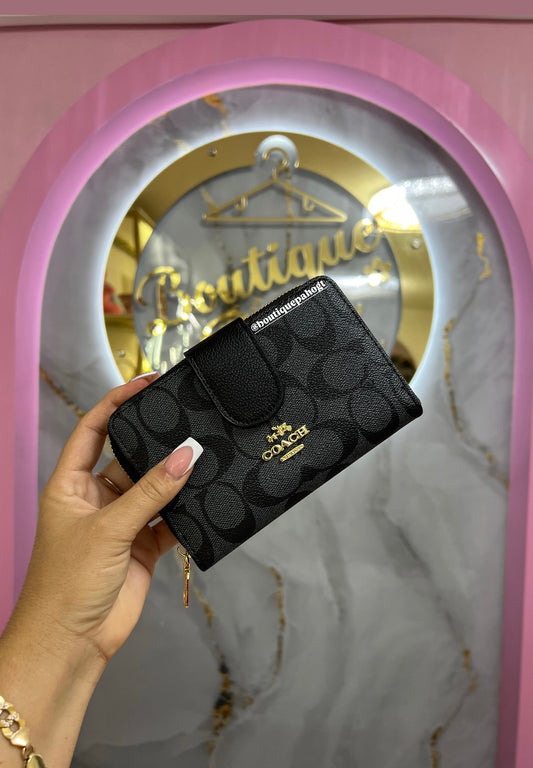 BILLETERA NEGRA COACH DUPE