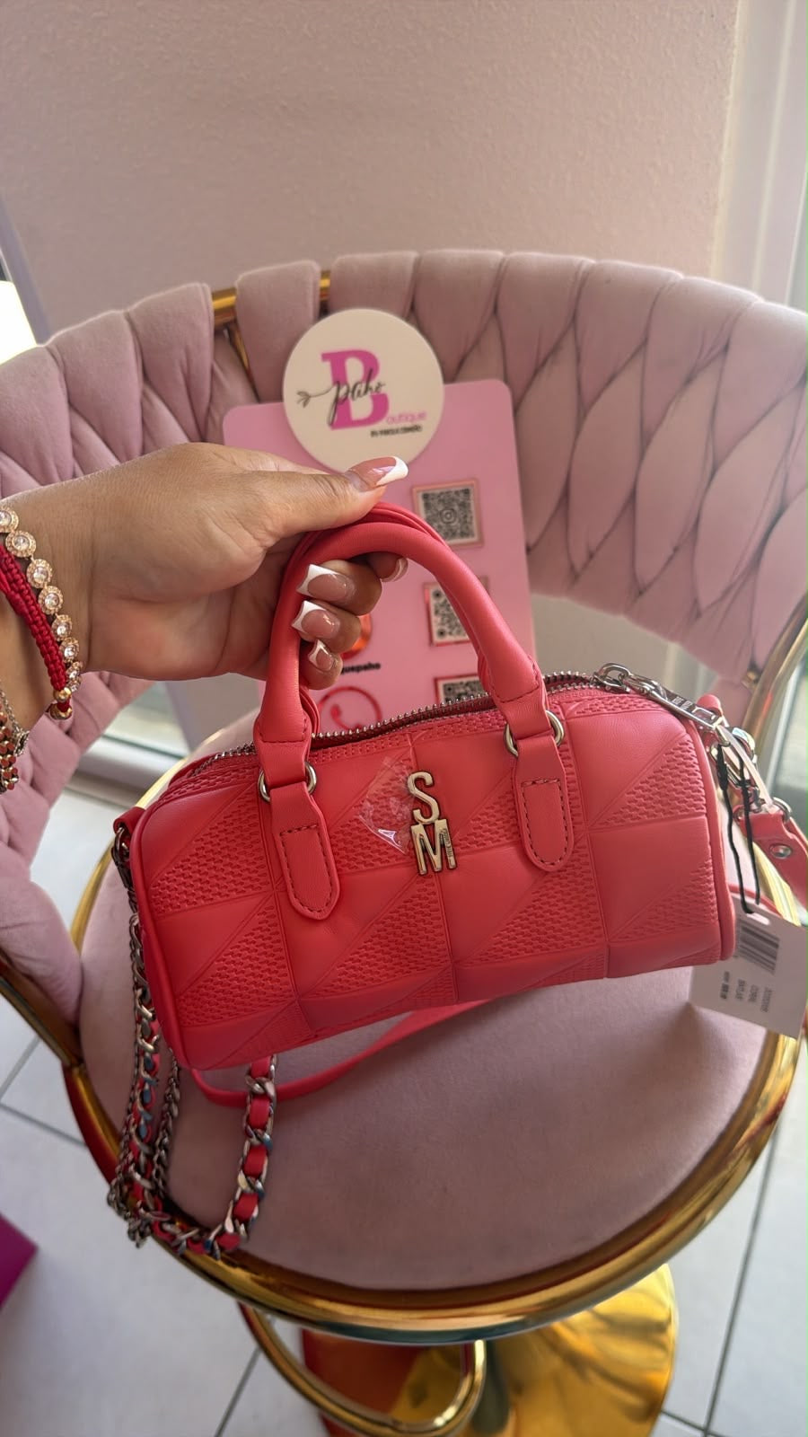 BOLSO STEVE MADDEN ROSA ORIGINAL