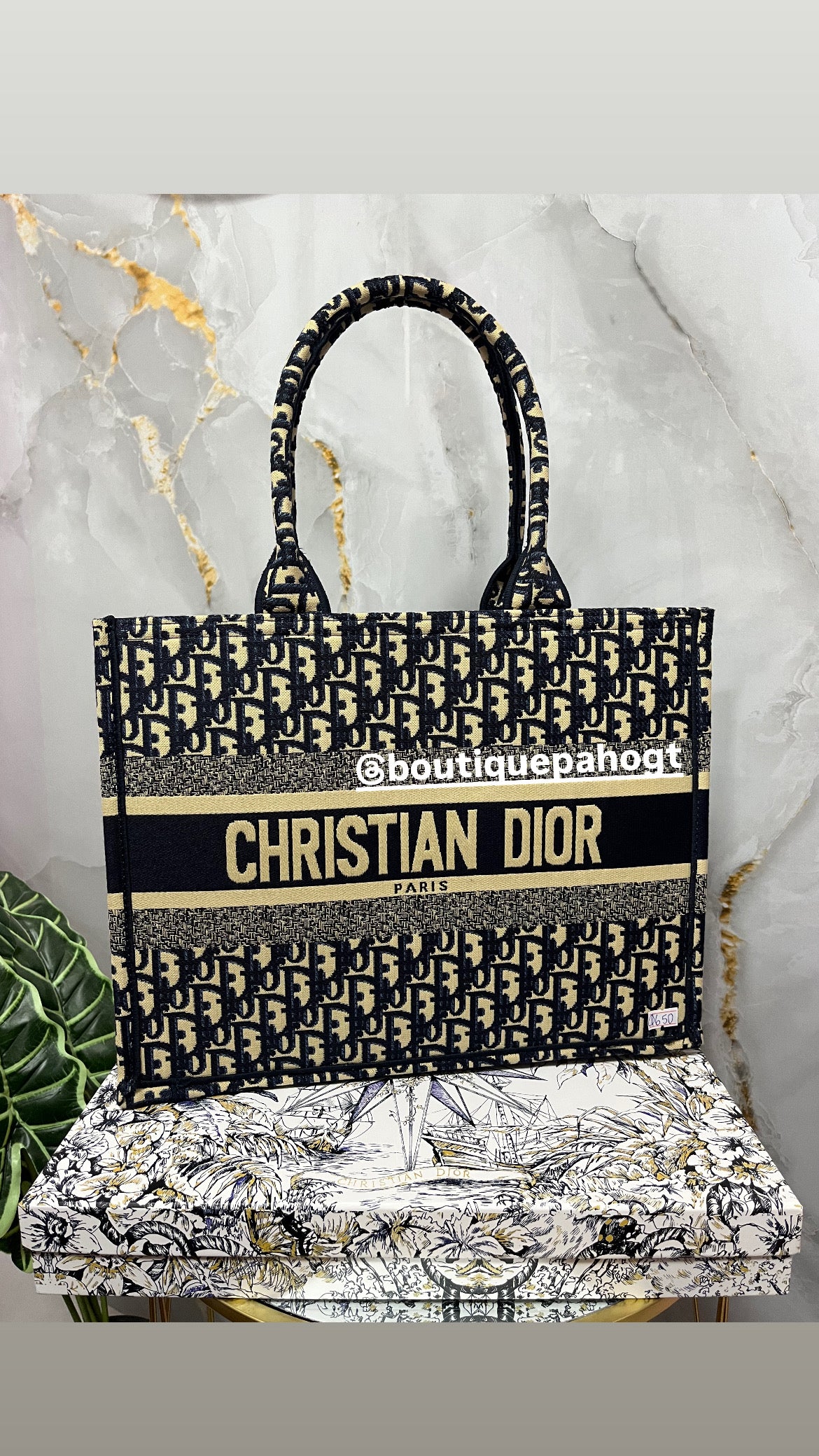 BOLSO DIOR AZUL CON CAJA IMPORTADO