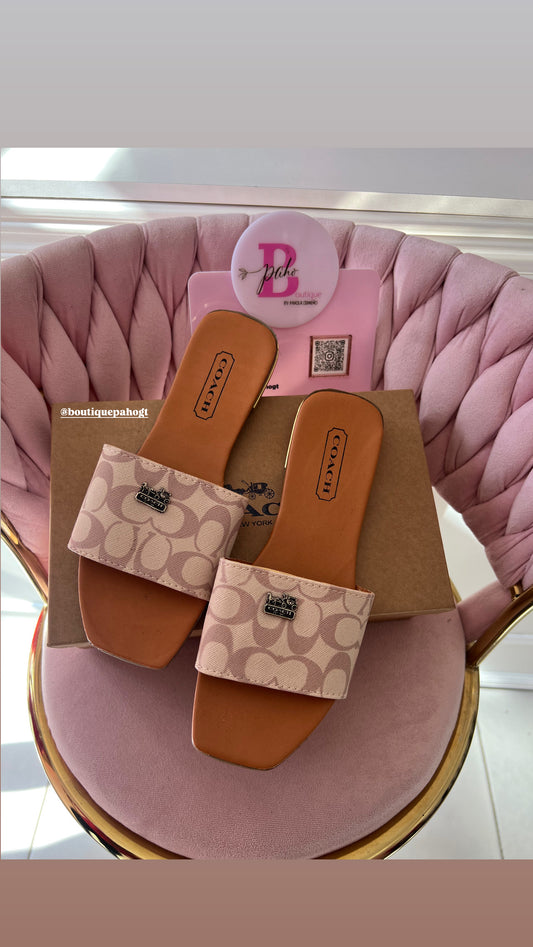 SANDALIAS COACH  BEIGE