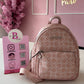 MOCHILA GUESS ROSA CON FLOR ORIGINAL