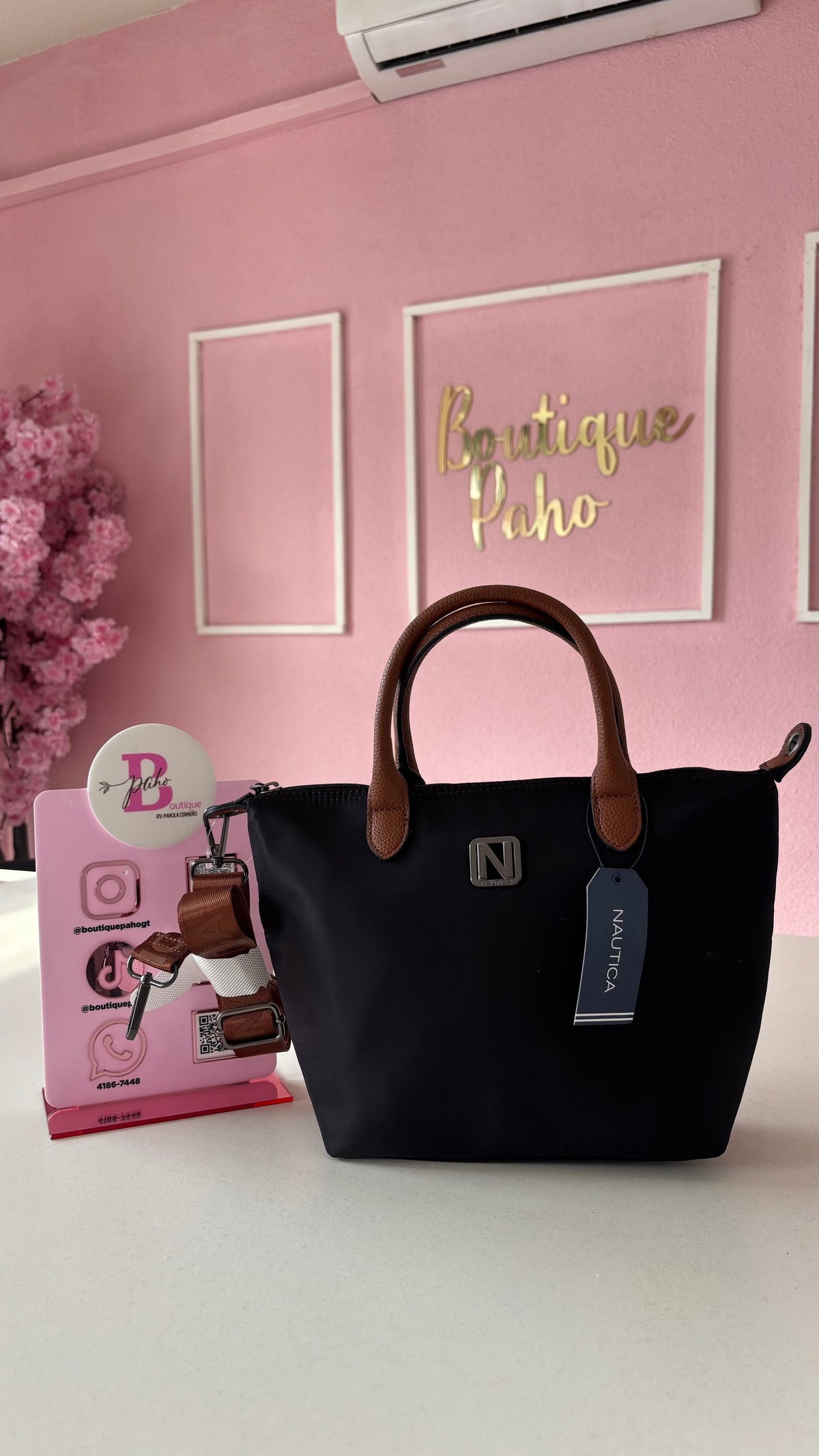 BOLSO NEGRO NÁUTICA ORIGINAL