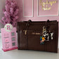 BOLSO STEVE MADDEN CAFÉ CON COLGANTES DE DADOS ORIGINAL