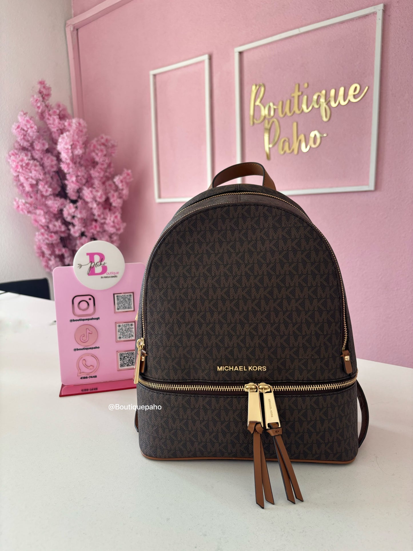MOCHILA MICHAEL KORS ORIGINAL COLOR CAFÉ