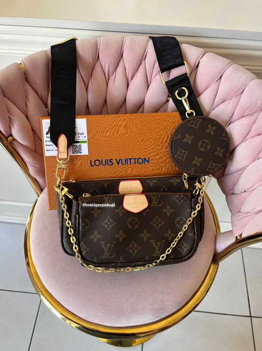 BOLSO LV CORREA NEGRO DUPE