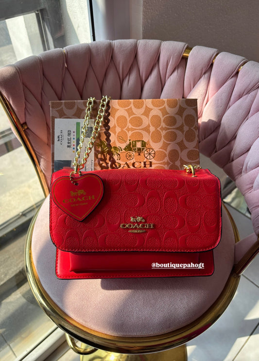 BOLSO COACH ROJO DUPE