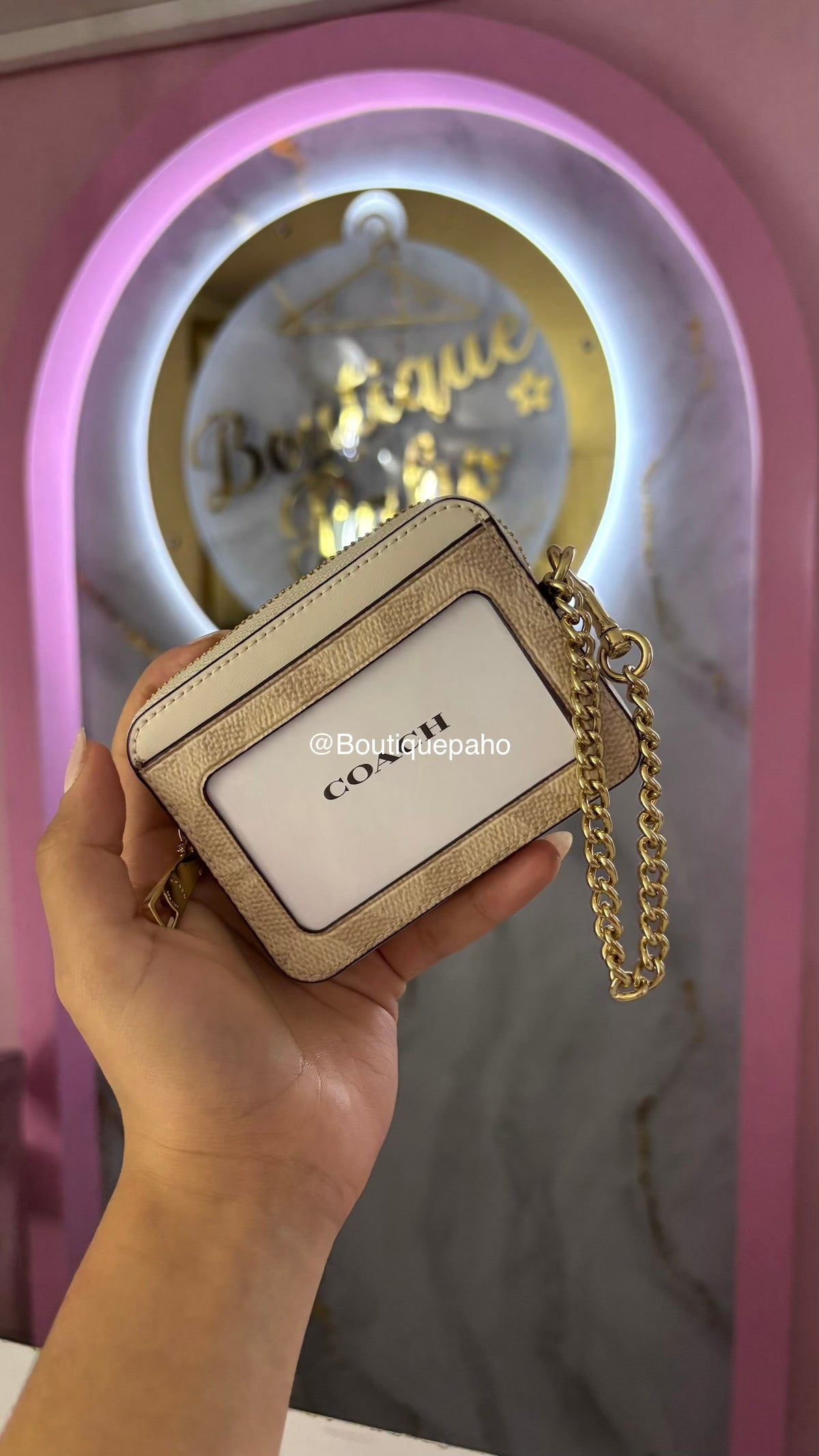 BILLETERA COACH BLANCA ORIGINAL