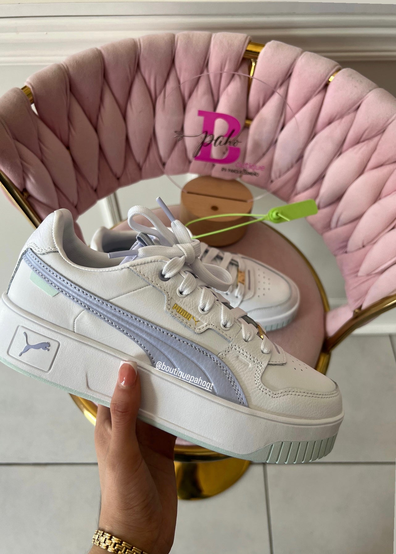 TENIS PUMA BLANCOS Y MORADO ORIGINALES