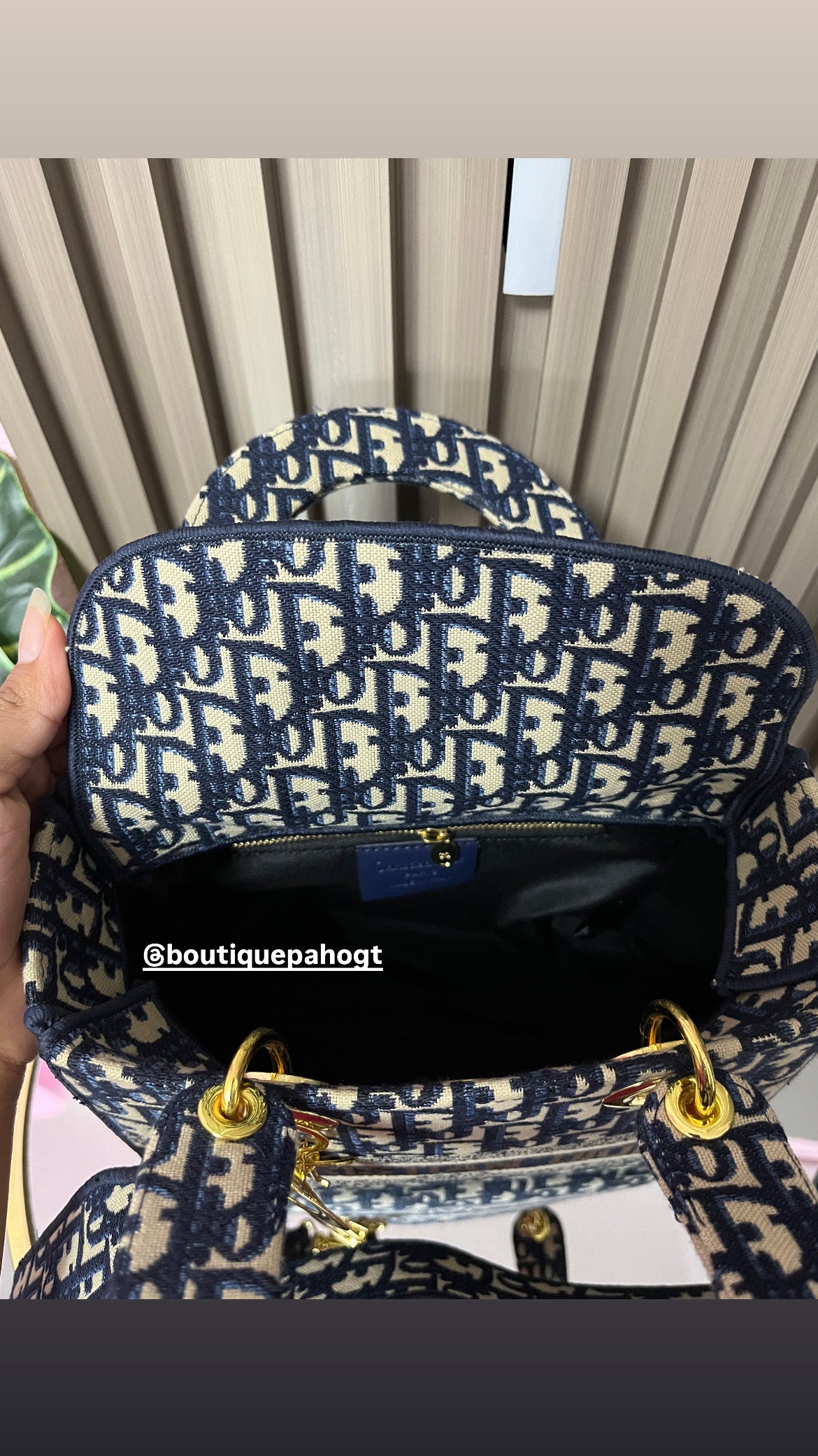 BOLSO DIOR AZUL CON CAJA IMPORTADA